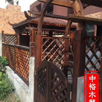 重慶景區(qū)設(shè)計(jì)防腐木專業(yè)定制水車涼亭實(shí)木長(zhǎng)廊