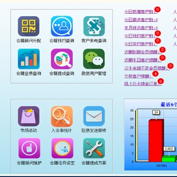 全國健身房游泳館智能會員管理系統軟件