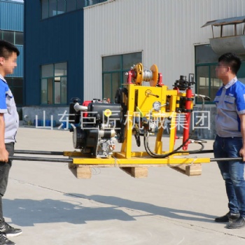 巨匠供應(yīng)50米輕便液壓鉆機YQZ-50B勘探取樣鉆機11hp柴油機動力