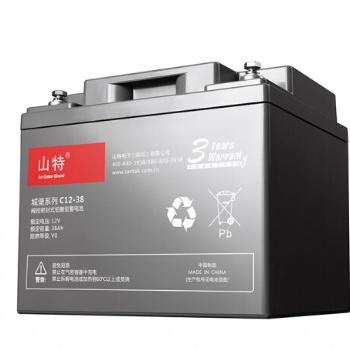 杭州SANTAK山特蓄電池C12-38/12V38AH免維護鉛酸蓄電池