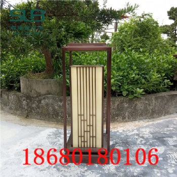 園林設(shè)計(jì)草坪燈庭院花園景觀草坪燈拉絲小區(qū)門口立柱燈