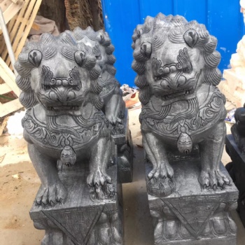 青石獅子鎮(zhèn)宅辟邪石雕獅子石獅子一對