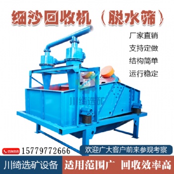 細(xì)沙回收脫水一體機(jī)高頻振動直線泥沙分離機(jī)水力旋流器礦用煤泥脫水篩