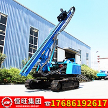 現(xiàn)貨太陽(yáng)能光伏電站打樁 多功能光伏打樁機(jī) 360°螺旋鉆孔壓樁