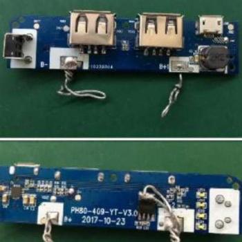 ETA6980是一款3V以上全程5V2.4A可調電量燈，OVP輸入耐壓20V帶NTC移動電源方案IC