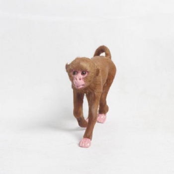 仿真猴子模型皮毛動(dòng)物工藝品絨毛玩具生日禮物家居展廳擺件