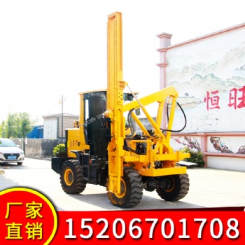 輪式公路護欄打樁機 波形護欄打樁機廠家現(xiàn)貨