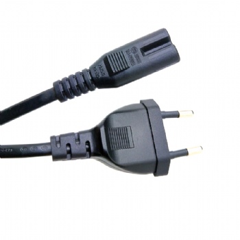 2*0.75平方歐規二插八字尾電源線廠家
