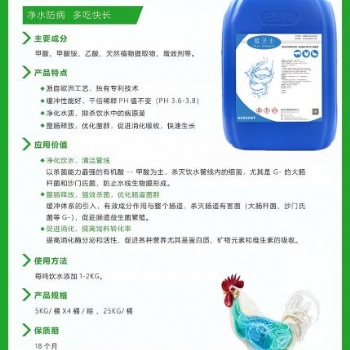 禽用酸化劑飲用可減少用藥降低飼養成本