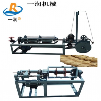 萊州一潤機(jī)械廢紙單股黃金紙制股合繩分體制繩機(jī)電化鋁燙金紙制繩機(jī)設(shè)備