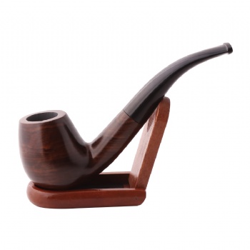 福騰煙具 手工黑檀木煙斗 彎柄煙嘴煙具 煙斗過濾芯配件批發(fā)