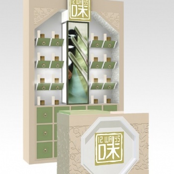 濟南化妝品展柜，美妝展示柜，彩妝展臺展柜設(shè)計制作