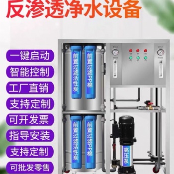 大型純凈水機(jī)工業(yè)水處理純凈水過濾器去離子水廠軟化ro反滲透設(shè)備