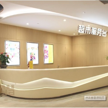 濟(jì)南烤漆服務(wù)臺(tái)展柜，烤前臺(tái)展示柜，吧臺(tái)展柜設(shè)計(jì)制作