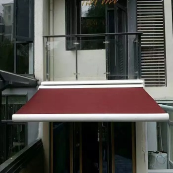 豪華全盒伸縮雨棚遮陽(yáng)棚別墅庭院電動(dòng)帳篷陽(yáng)臺(tái)防曬手搖遮雨棚雨搭