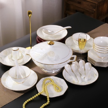 歐式陶瓷餐具套裝 景德鎮餐具禮品 定制商務禮品餐具