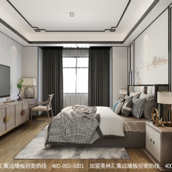 新中式風格，用集成墻板這樣裝，美極了