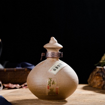 酒瓶陶瓷一斤裝空瓶酒瓶裝飾1/5斤復(fù)古懷舊藝術(shù)小酒瓶密封白酒瓶