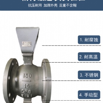 壓濾機(jī)手動V型球閥QV47H-16P法蘭連接DN80-150
