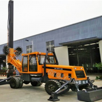 恒旺輪式小型旋挖鉆機(jī)