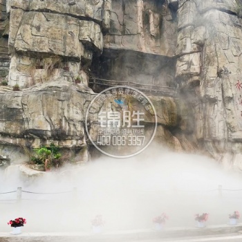 江西園林景觀噴霧造景，霧森系統，園林景觀造霧，園林景觀噴霧