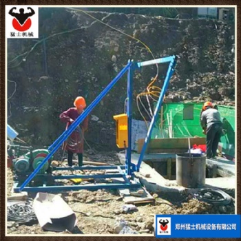 孔樁吊運機廠家 猛士機械小吊機挖孔樁機 人工挖孔用挖樁機