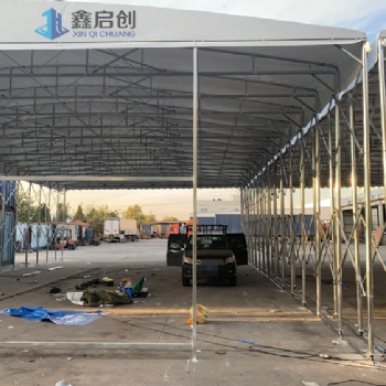 武漢定做防雨移動(dòng)推拉篷戶外擋雨遮陽結(jié)實(shí)燒烤攤推拉棚