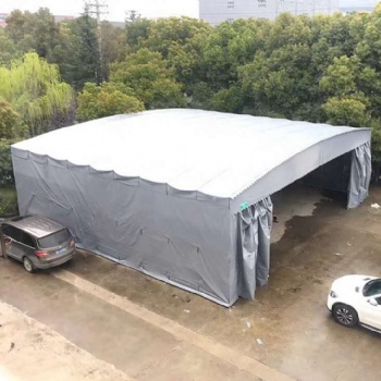 騰達(dá)定制大型防雨伸縮棚倉(cāng)庫(kù)棚移動(dòng)棚大型推拉篷