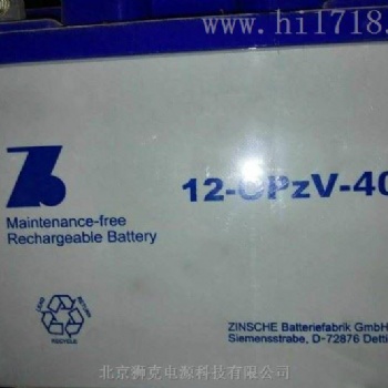 德國ZINSCHE森泉蓄電池6-OPZV-40現貨供應