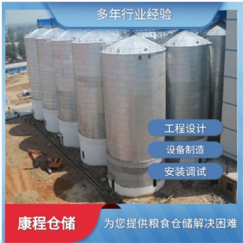 鋼板倉通風技術 定制散裝鋼板倉 大型鋼板倉工程河南康程生產商