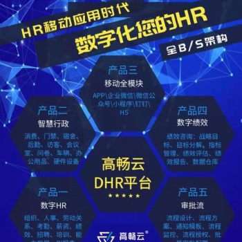 佛山**應數字HR人力資源管理系統+佛山市高暢云科技有限責任公司