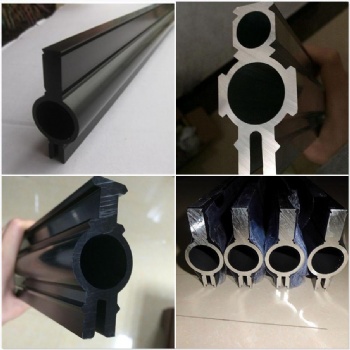 黑色氧化鋁合金型材生產 黑色燕尾鋁型材 6061鋁型材55cm