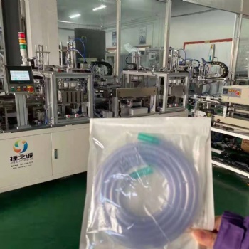 江西九江市一次性吸引管和鼻氧管自動(dòng)盤管包裝設(shè)備