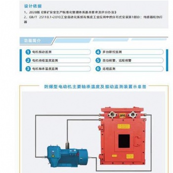 礦用防爆兼本安型電動機(jī)主要軸承溫度及振動監(jiān)測裝置