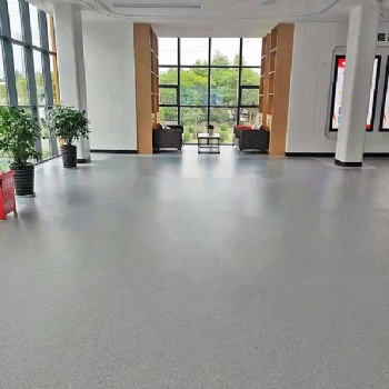 安方電力展廳同質(zhì)透心地板鋪裝效果