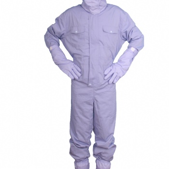 全封閉型防高頻微波輻射連體服電磁兼容測試衛(wèi)星雷達(dá)輻射防護服