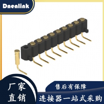 德能3.0pogo pin 彈簧針H4.0單排90度 平面帯柱支持來(lái)圖拿樣