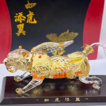 河間華企供應(yīng)十二生肖之如虎添翼泡酒瓶密封透明大容量盛酒器1000ml