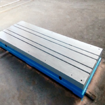 德盛生產加工T型槽鑄鐵平臺 大型鑄鐵平臺 檢驗測量平板工作臺 定制出售研磨平板