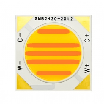 2424外形20發(fā)光面單路雙色COB光源50W36V冷暖高顯雙色影棚補(bǔ)光LED
