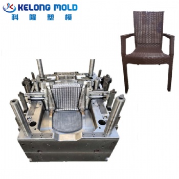 靠背椅模具藤條桌椅注塑模具高質量PP塑料家具模具塑料椅子模具