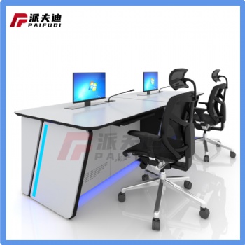 免費(fèi)設(shè)計(jì)鋼木結(jié)構(gòu)智能操作單聯(lián)控制臺(tái)操作臺(tái)調(diào)度臺(tái)可定制