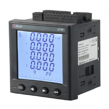 APM801電能質量監測儀表自帶開事件記錄 開關量 485通訊 精度0.2S級
