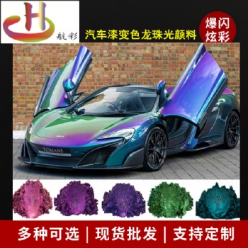 供應(yīng)絲印噴涂用變色龍粉 珠光粉 美甲14色變色龍粉