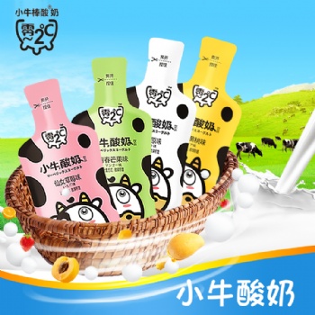 小牛酸奶兒童常溫乳酸菌飲品飲料酸牛奶原味、草莓味、黃桃味、芒果味 5KG OME