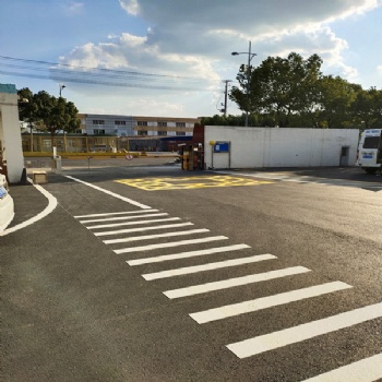 太倉交叉路口標線價格 蘇州廠區車道馬路劃線價格 蘇州工廠地面標線價格