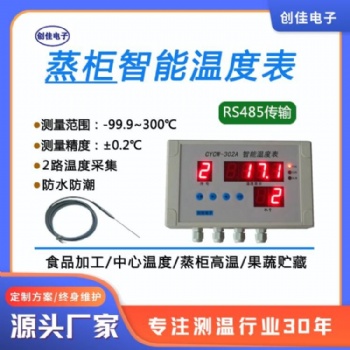 創(chuàng)佳 CYCW-302A 智能溫度表蒸鍋蒸柜高溫蒸汽多點控溫歷史曲線