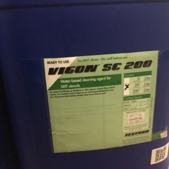 德國ZESTRON VIGON? SC 200清除焊錫膏和SMT 膠水的水基網(wǎng)板清洗液